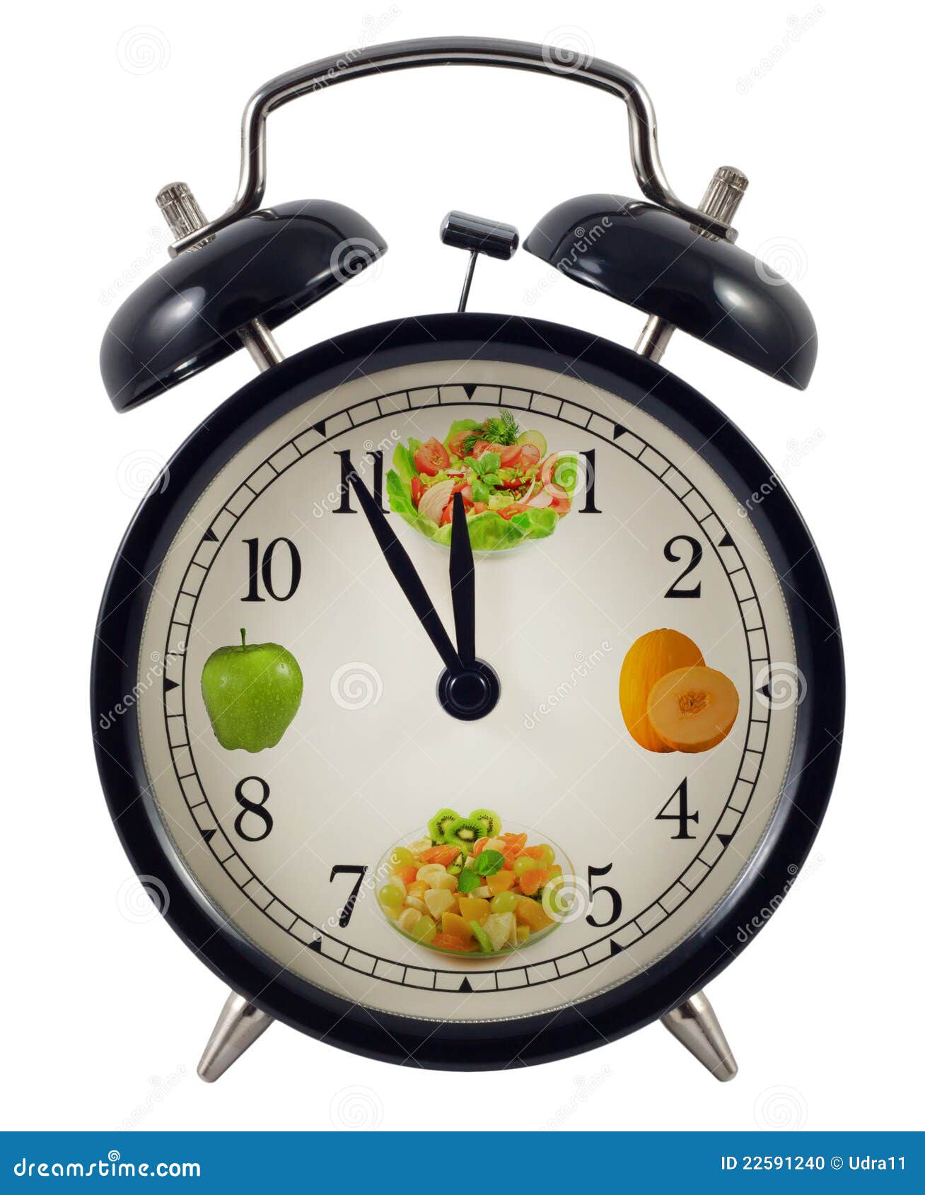 Diet clock concept stock photo. Image of dish, five, clock 22591240