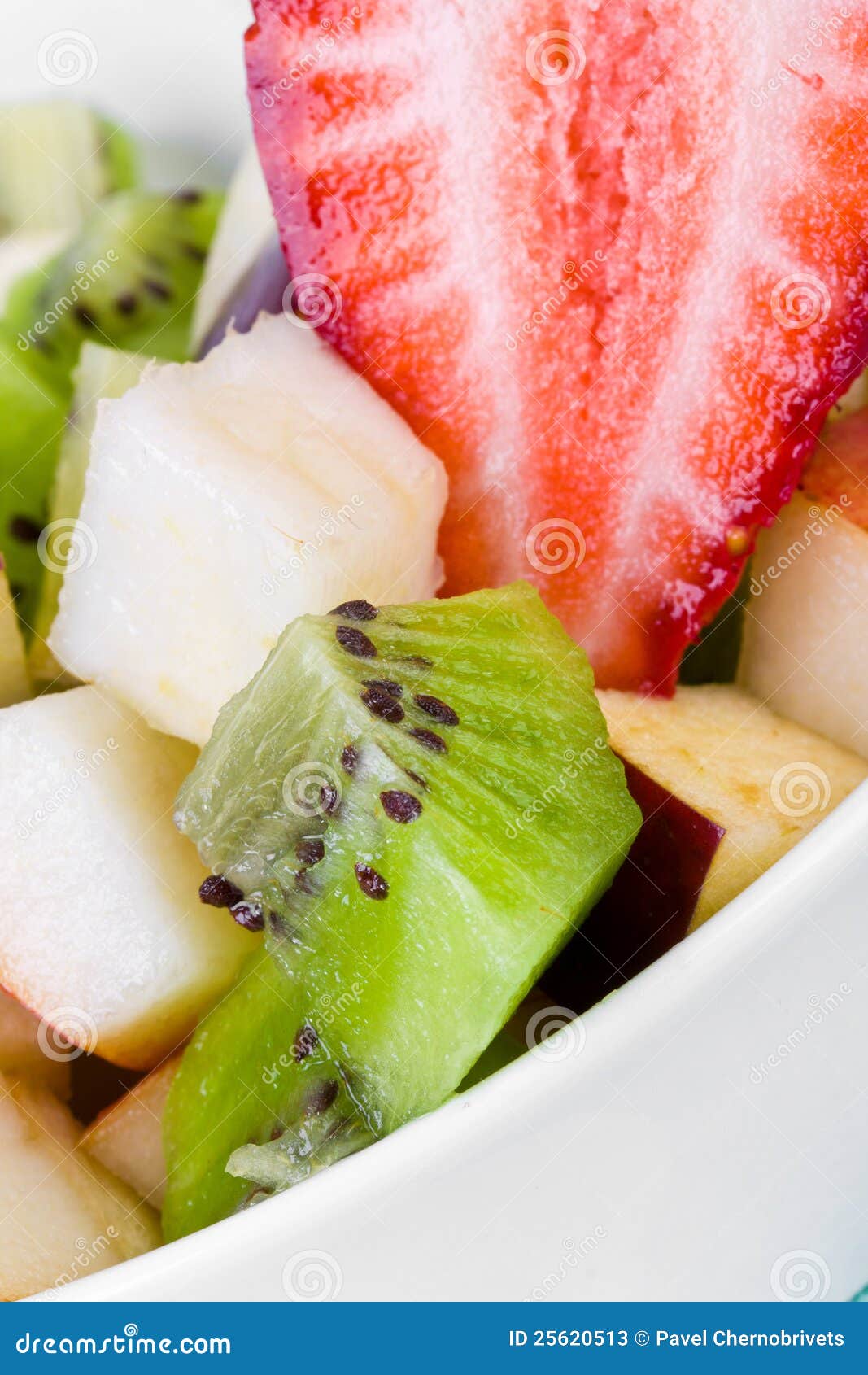 Diet fruit salad in plate stock image. Image of food 25620513