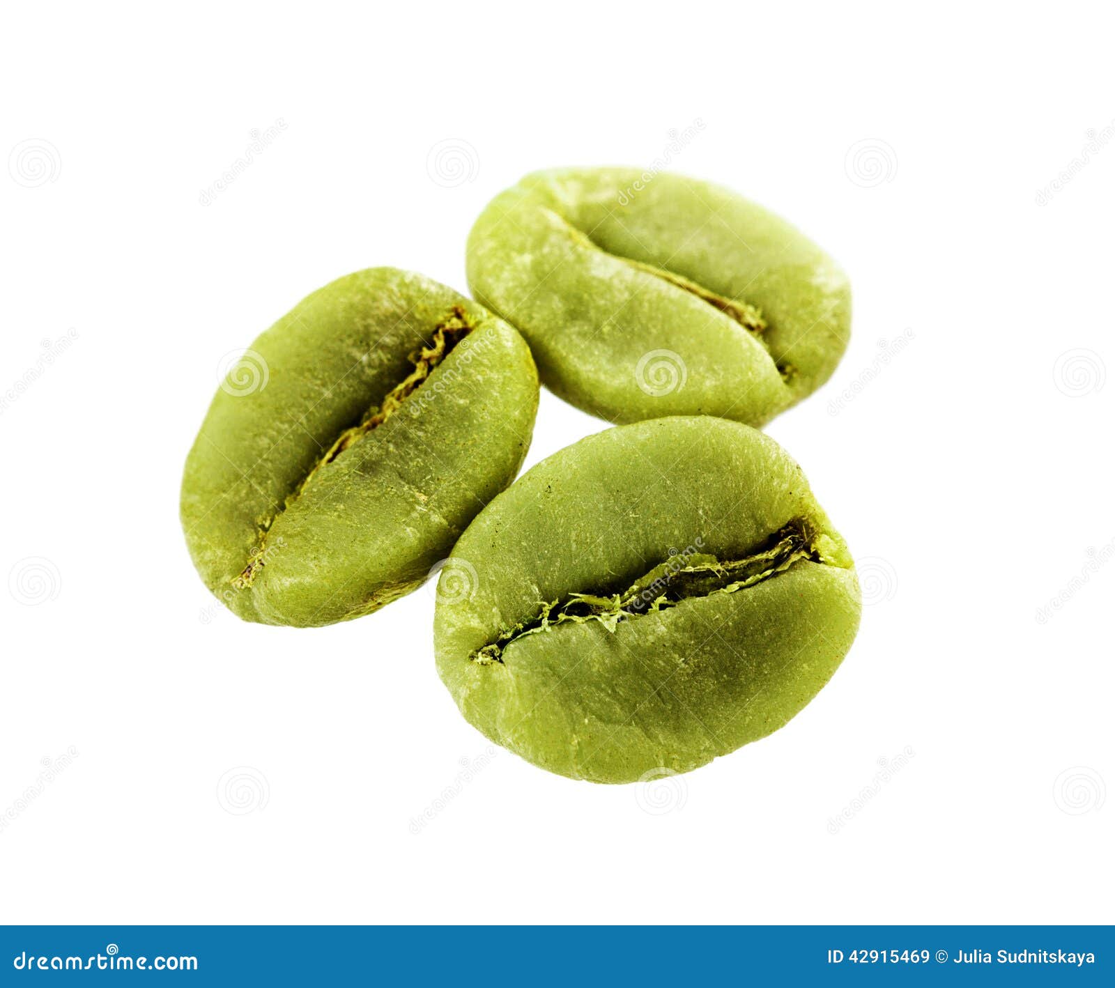 Diet Green Coffee Beans Isolated Stock Image Image of culture