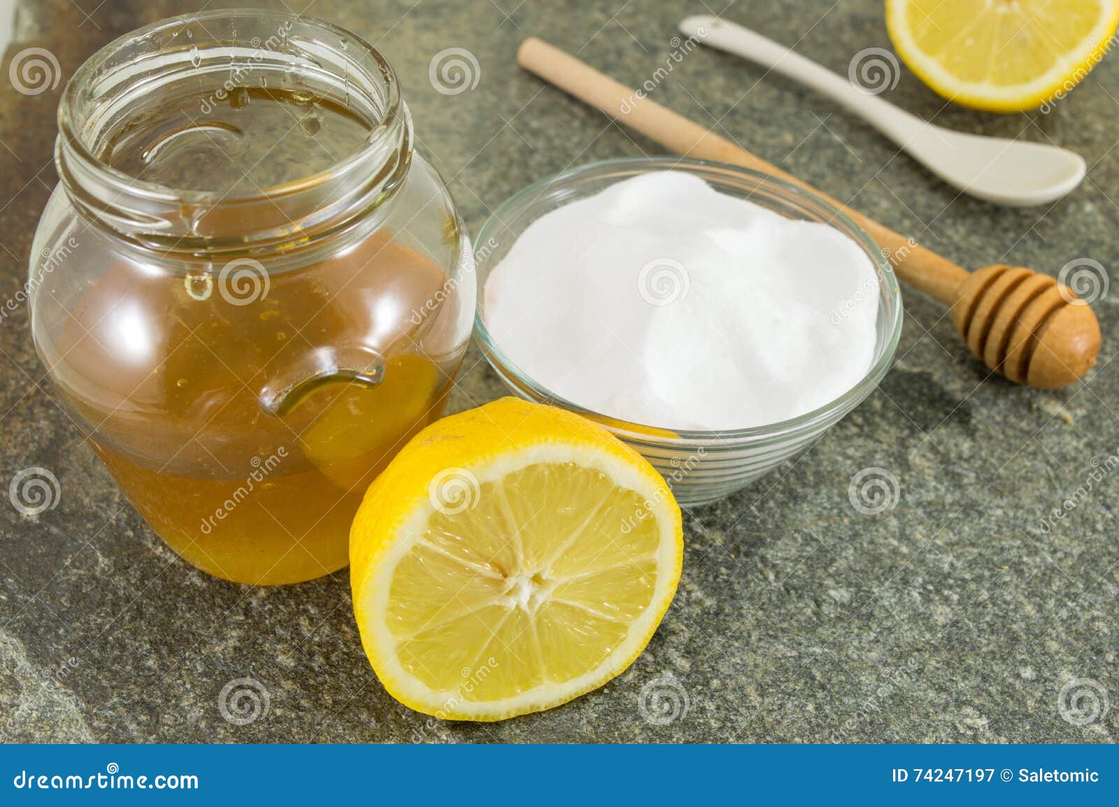 Diet Recipe Baking Soda, Lemon and Honey Stock Image Image of sour, eating 74247197