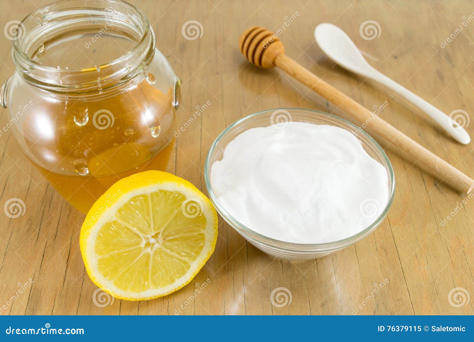 Diet Recipe Baking Soda, Lemon and Honey Stock Image Image of lemon
