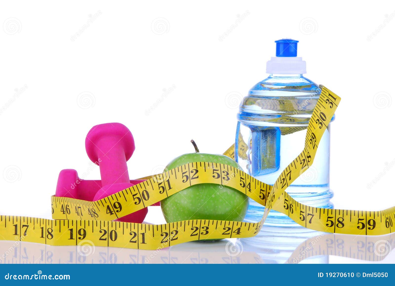 Diet Weight Loss Concept with Tape Measure Stock Photo - Image of meal,  apple: 19270610