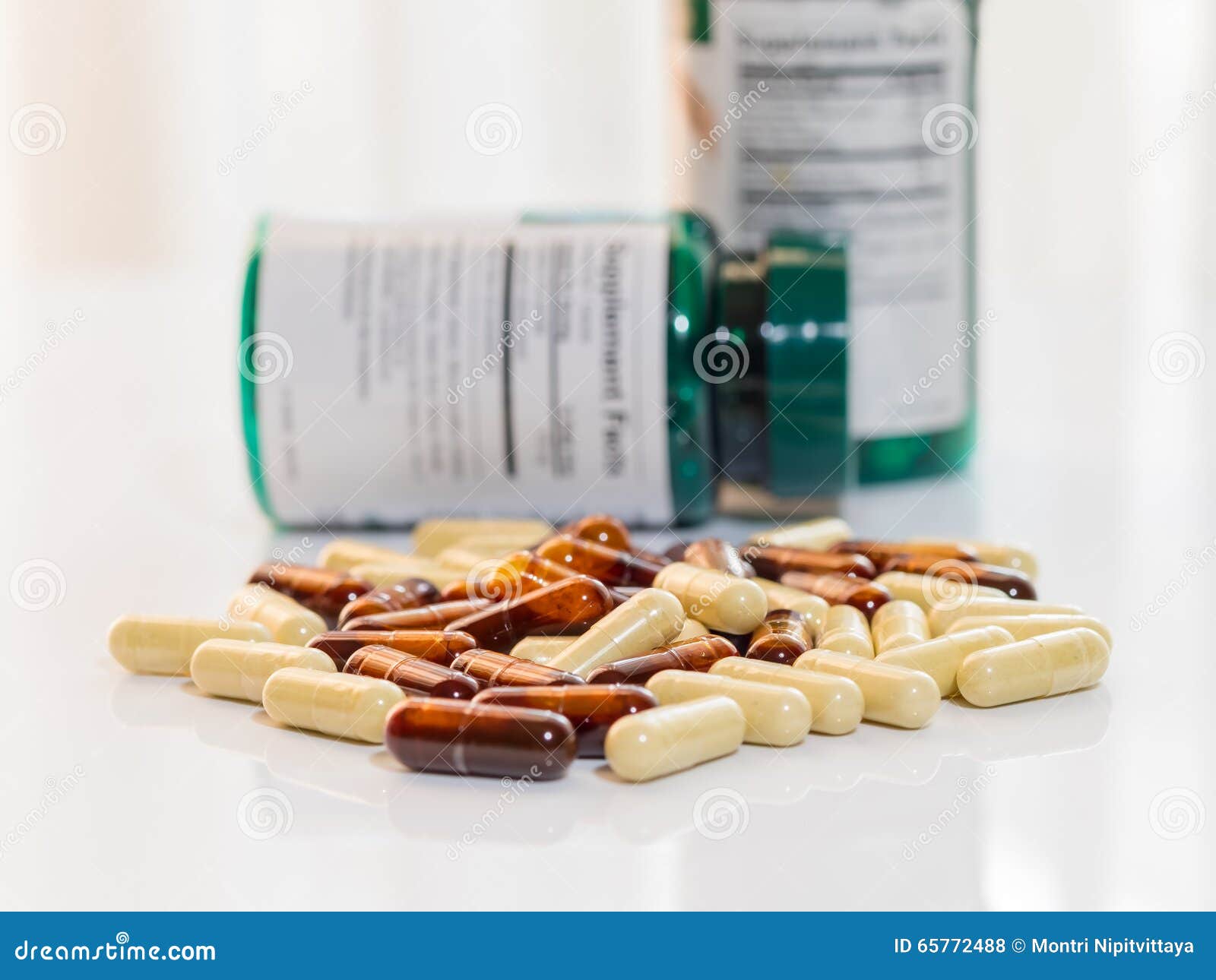 Dietary Supplement Capsules. Stock Photo Image of medication, dose 65772488