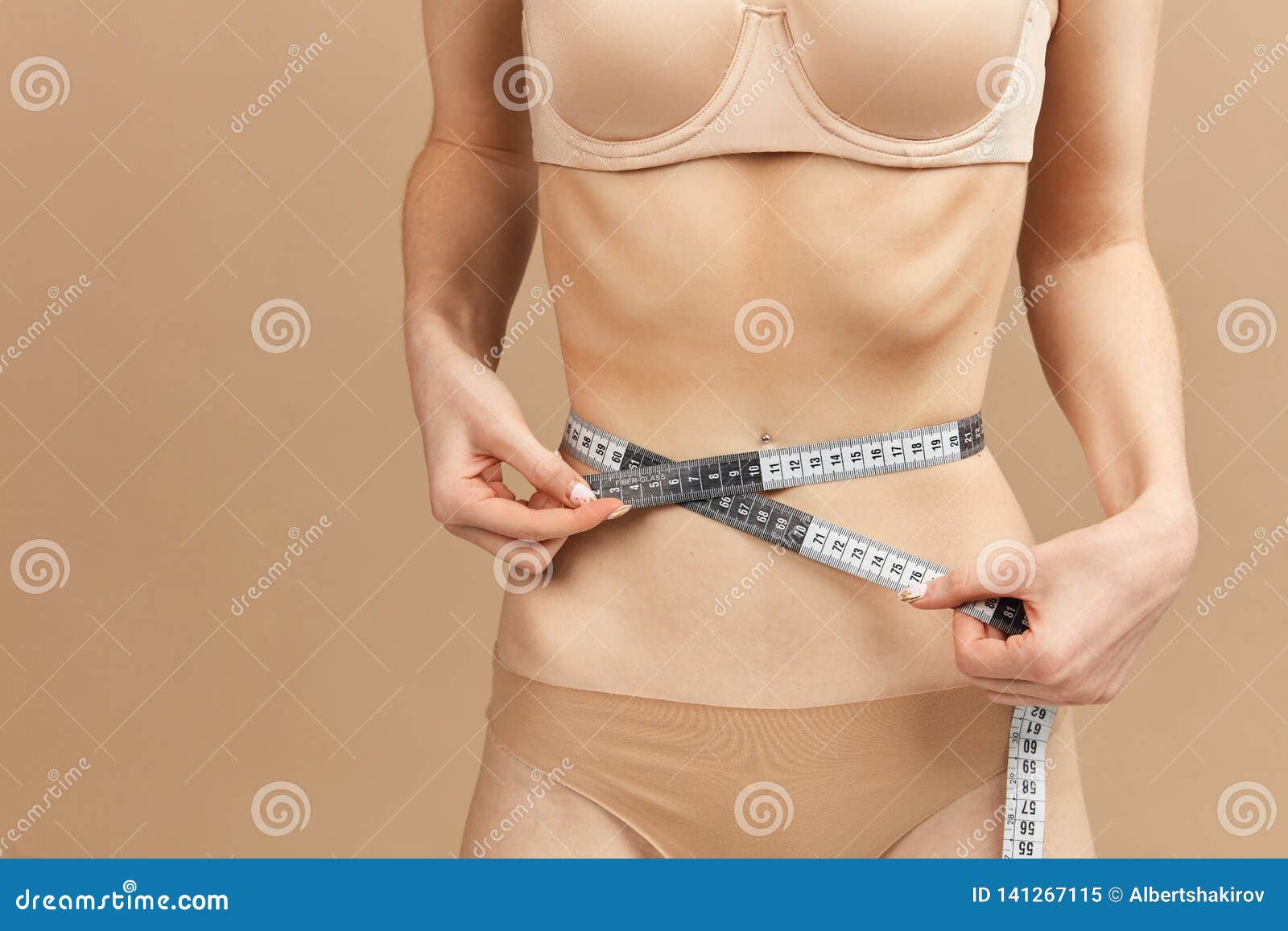 anorexic girl in her underwear