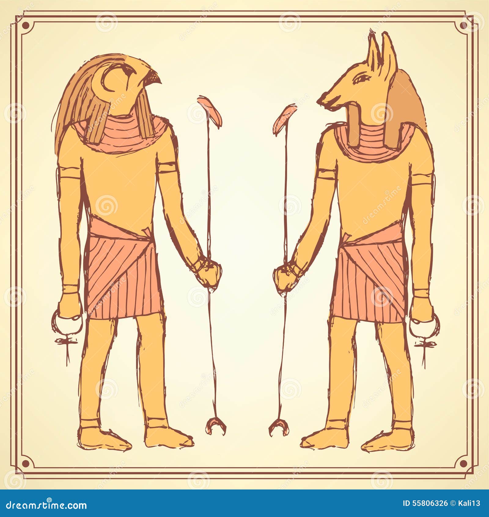 Древнеегипетский Бог самый сильный эскизы