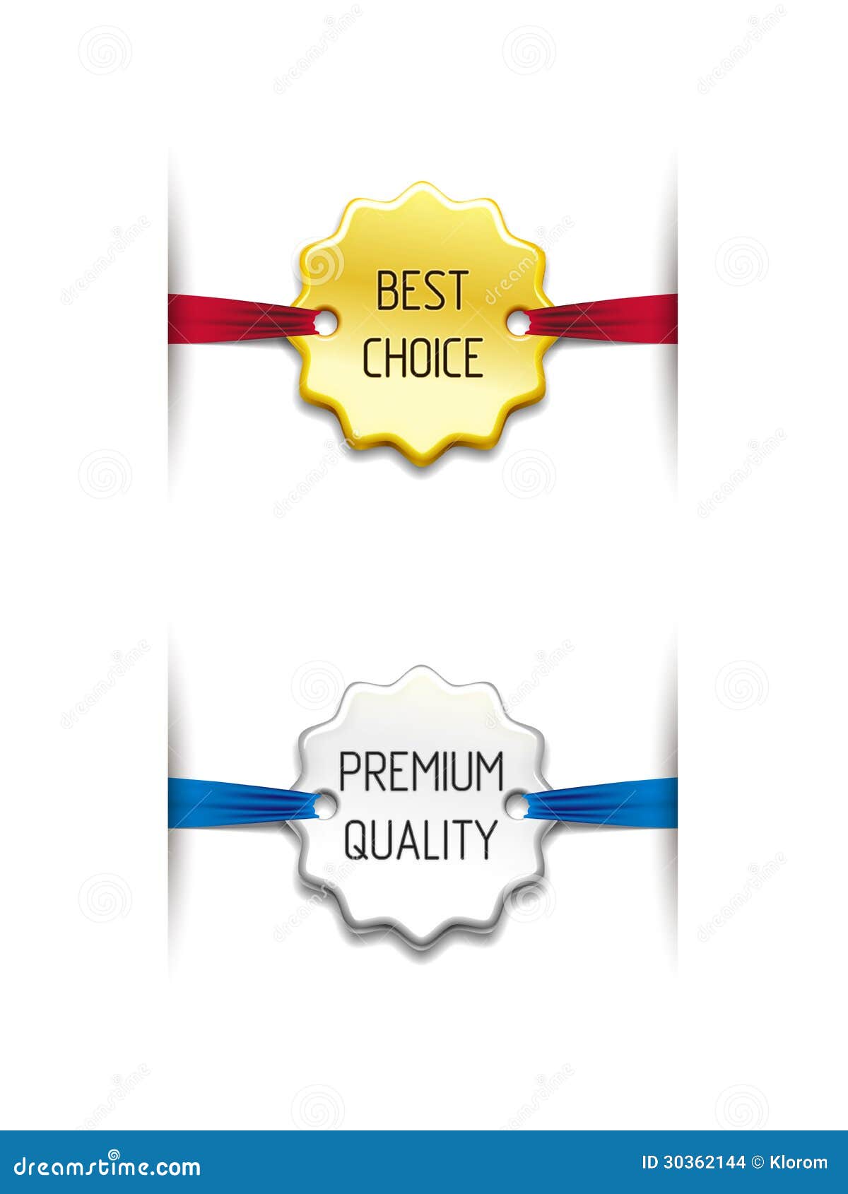 Differences Medal on a Ribbon Stock Illustration Illustration of item