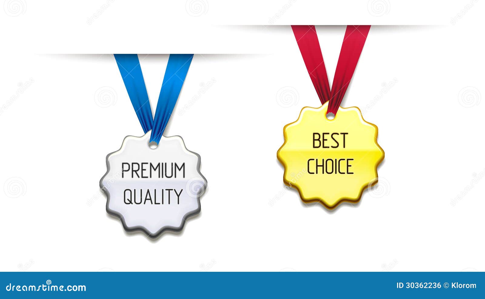 Differences Medal on a Ribbon Stock Illustration Illustration of