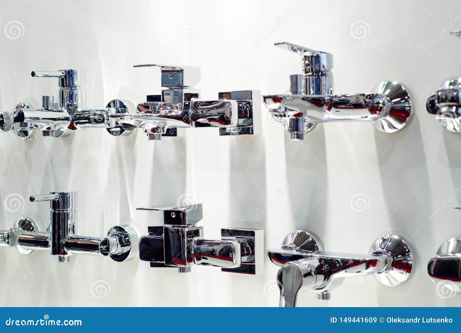 Different Bathroom Taps for Sale Editorial Stock Image Image of