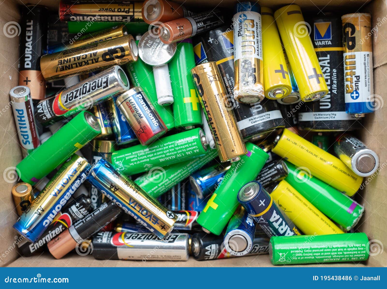 Old used batteries editorial photo. Image of batteries 195438486