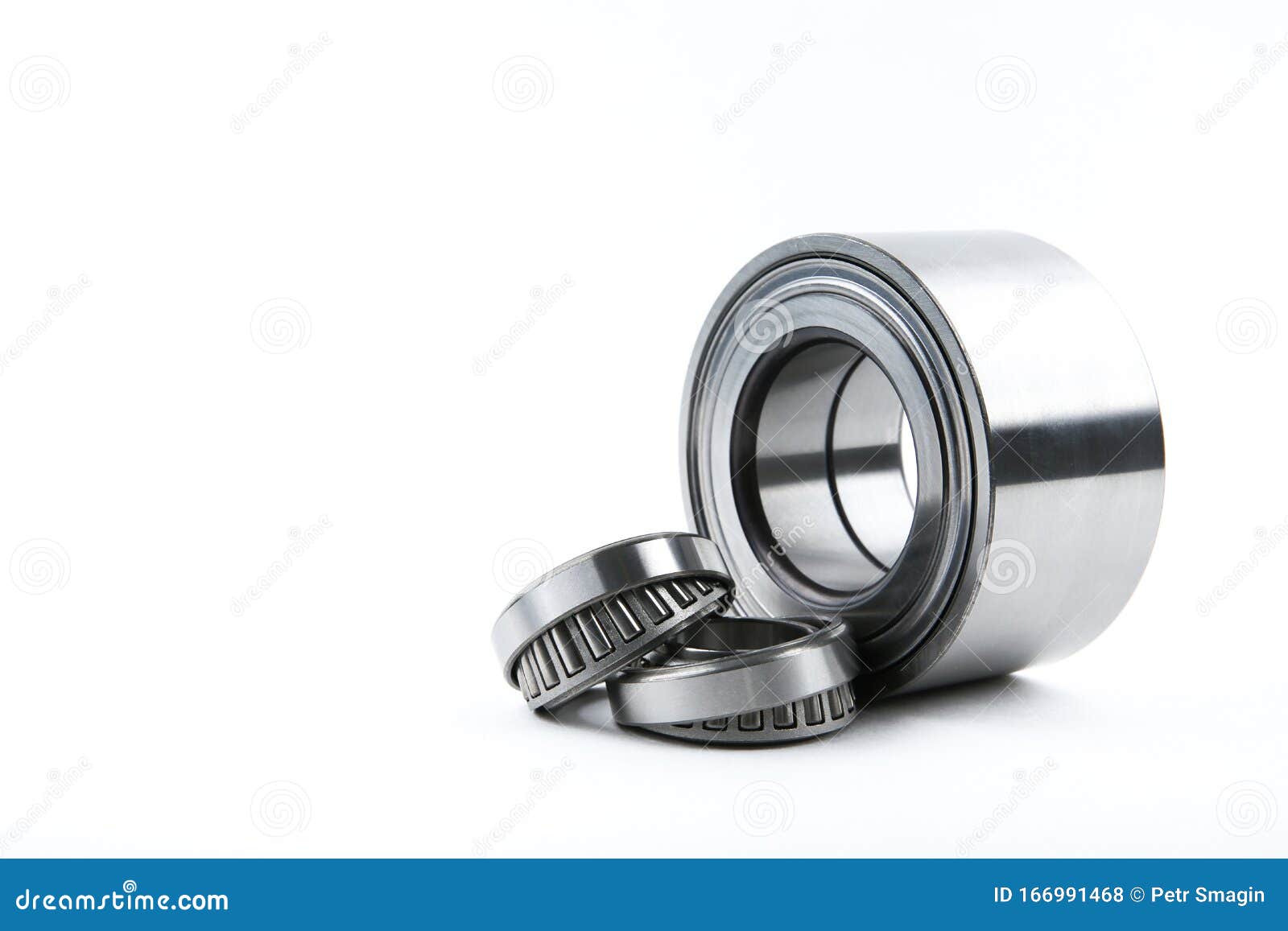 Different Bearings on a White Background Stock Photo Image of metal