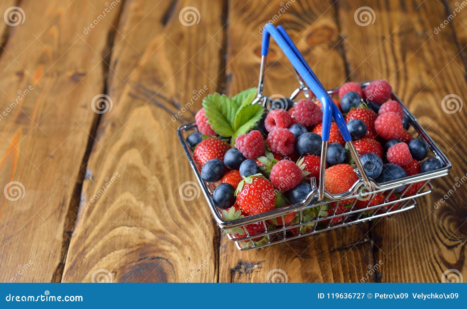 Different Berries in a Basket Stock Image Image of snack, cooking