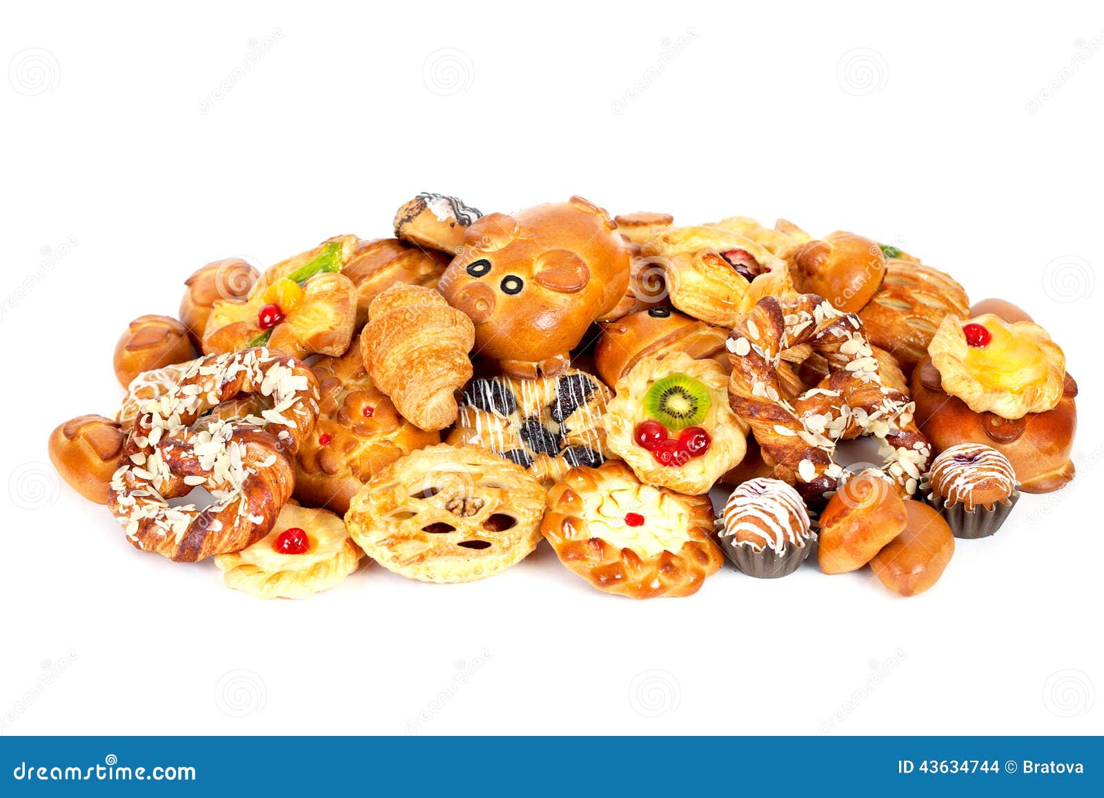 Different Biscuits And Buns Stock Photo Image of cheesecake, fresh