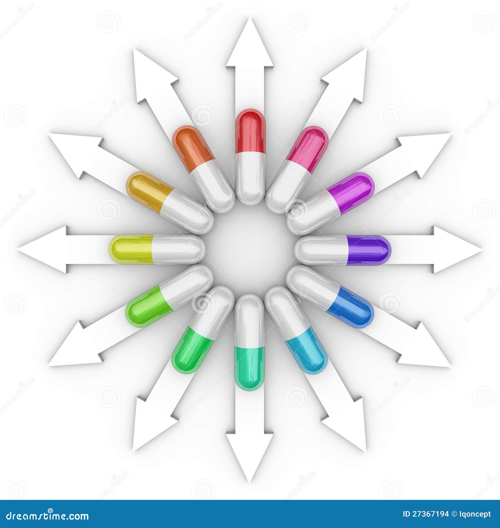 Different Capsules Pills Medications Stock Illustration Illustration