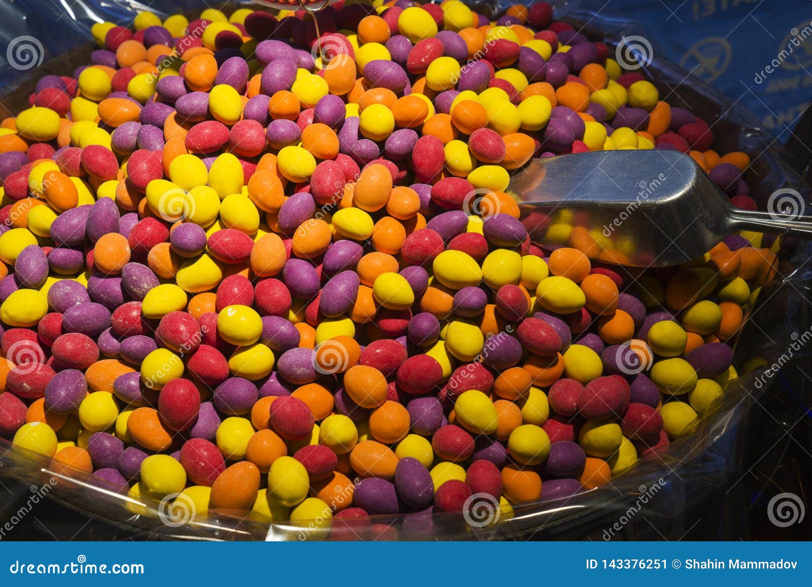Different Chewing Gum in the Tank in the Store Stock Image Image of