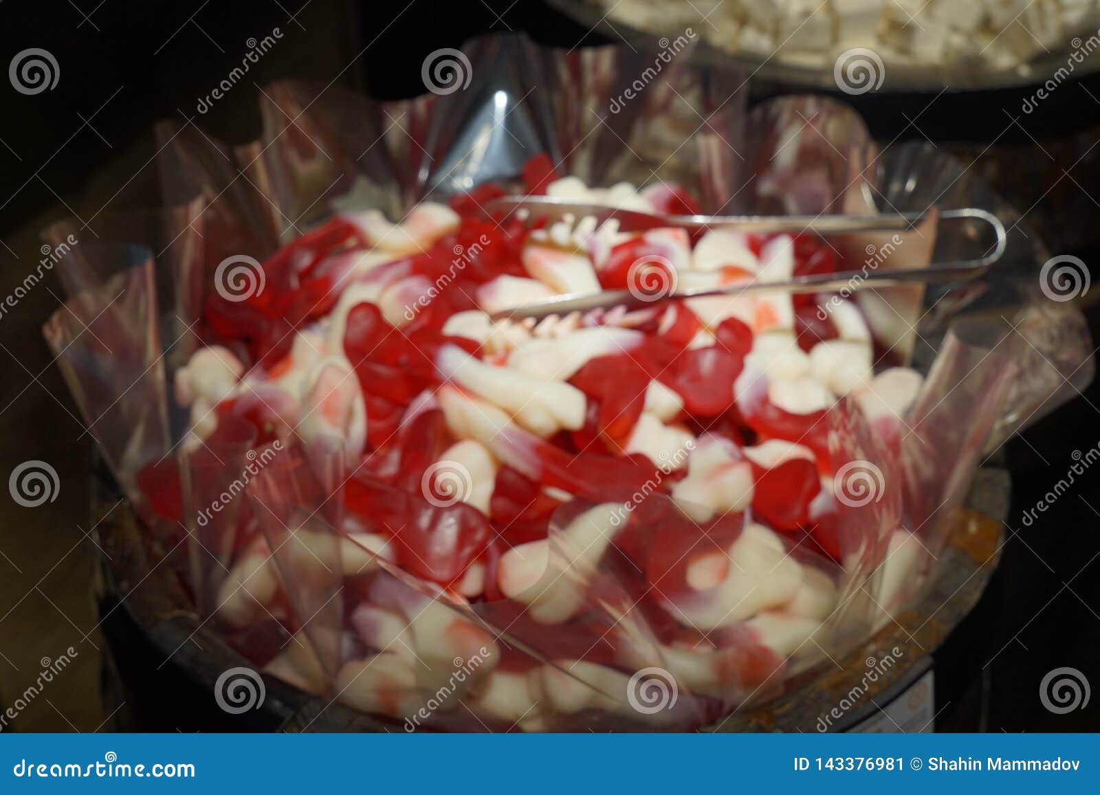 Different Chewing Gum in the Tank in the Store Stock Image Image of