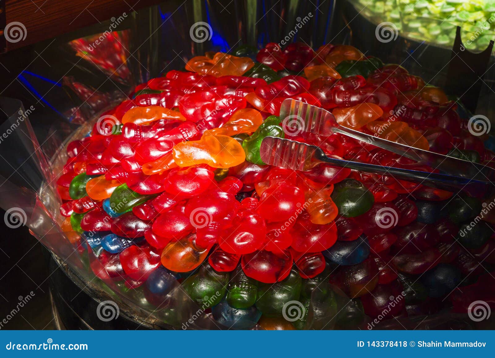 Different Chewing Gum in the Tank in the Store Stock Photo Image of