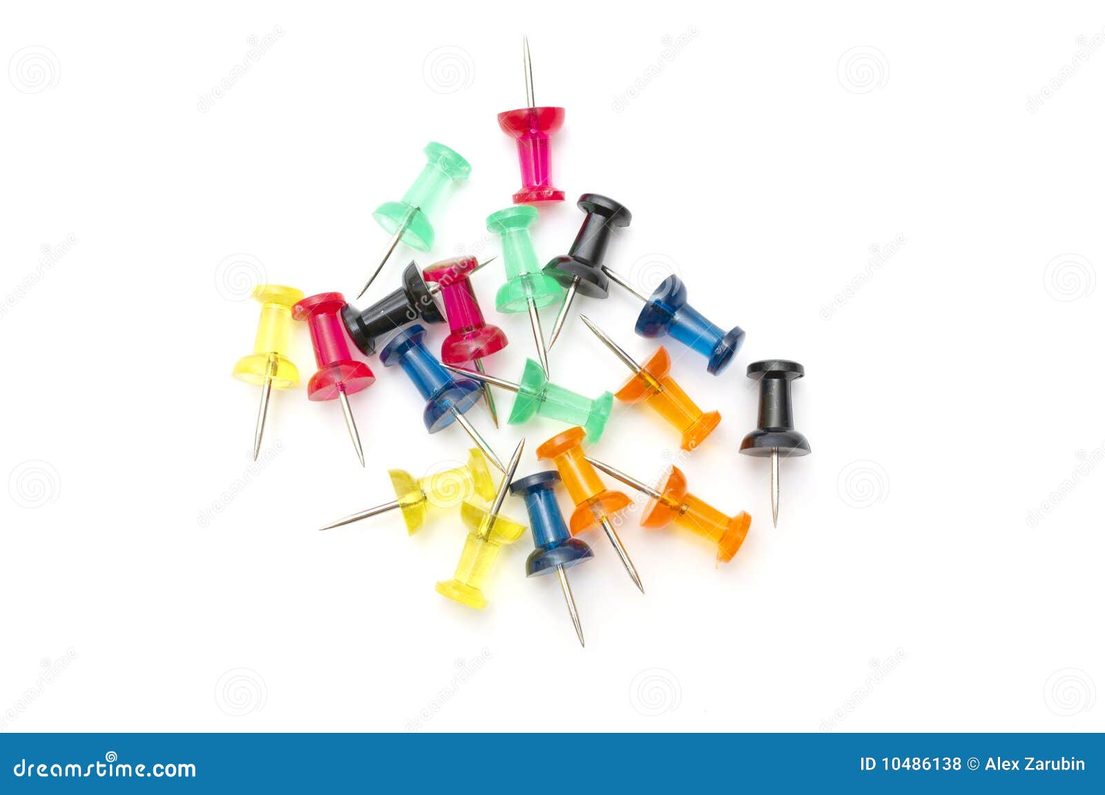Different Color Drawingpins Stock Photo Image of isolated, clipboard