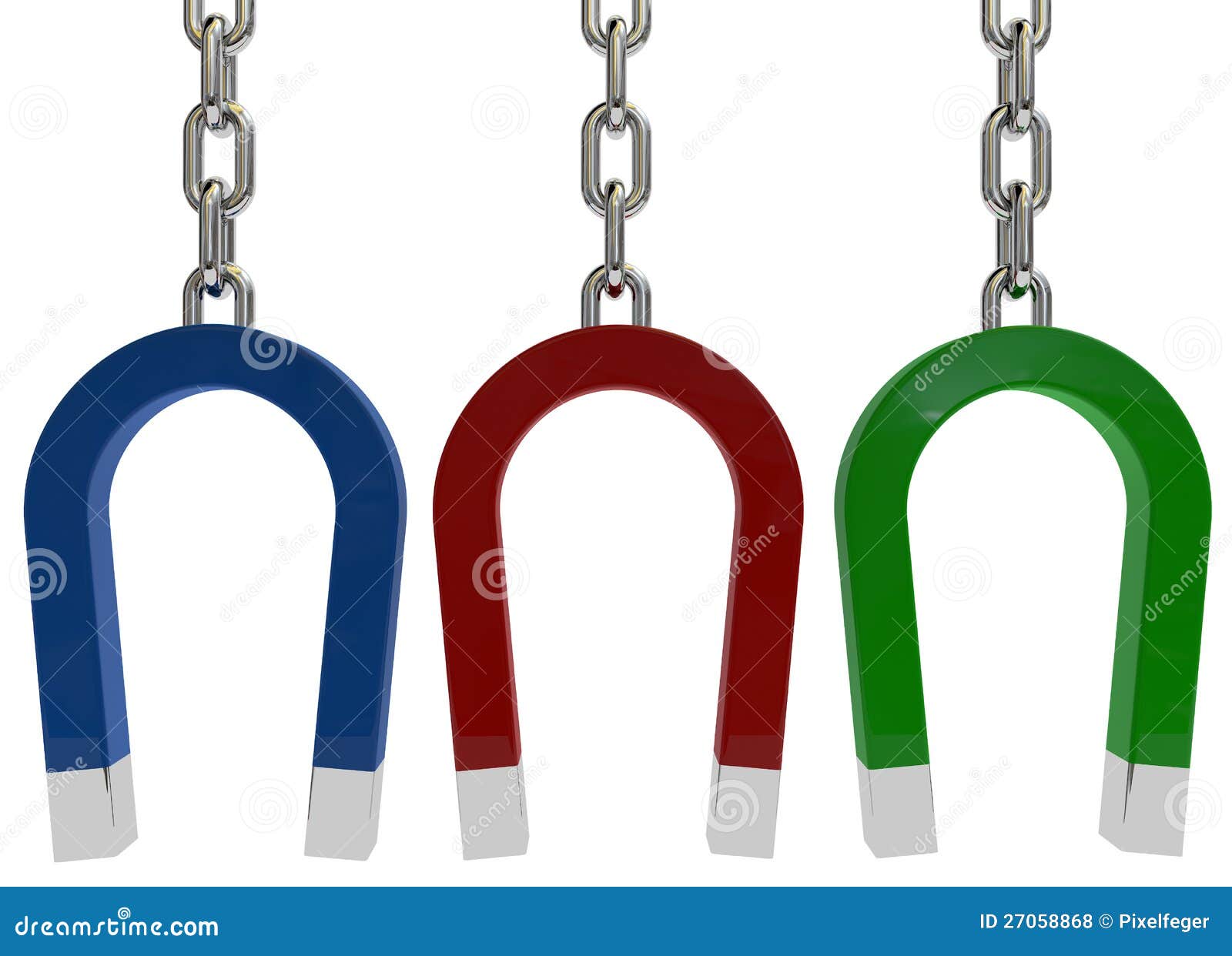 Different Color Horseshoe Stock Illustration Illustration of