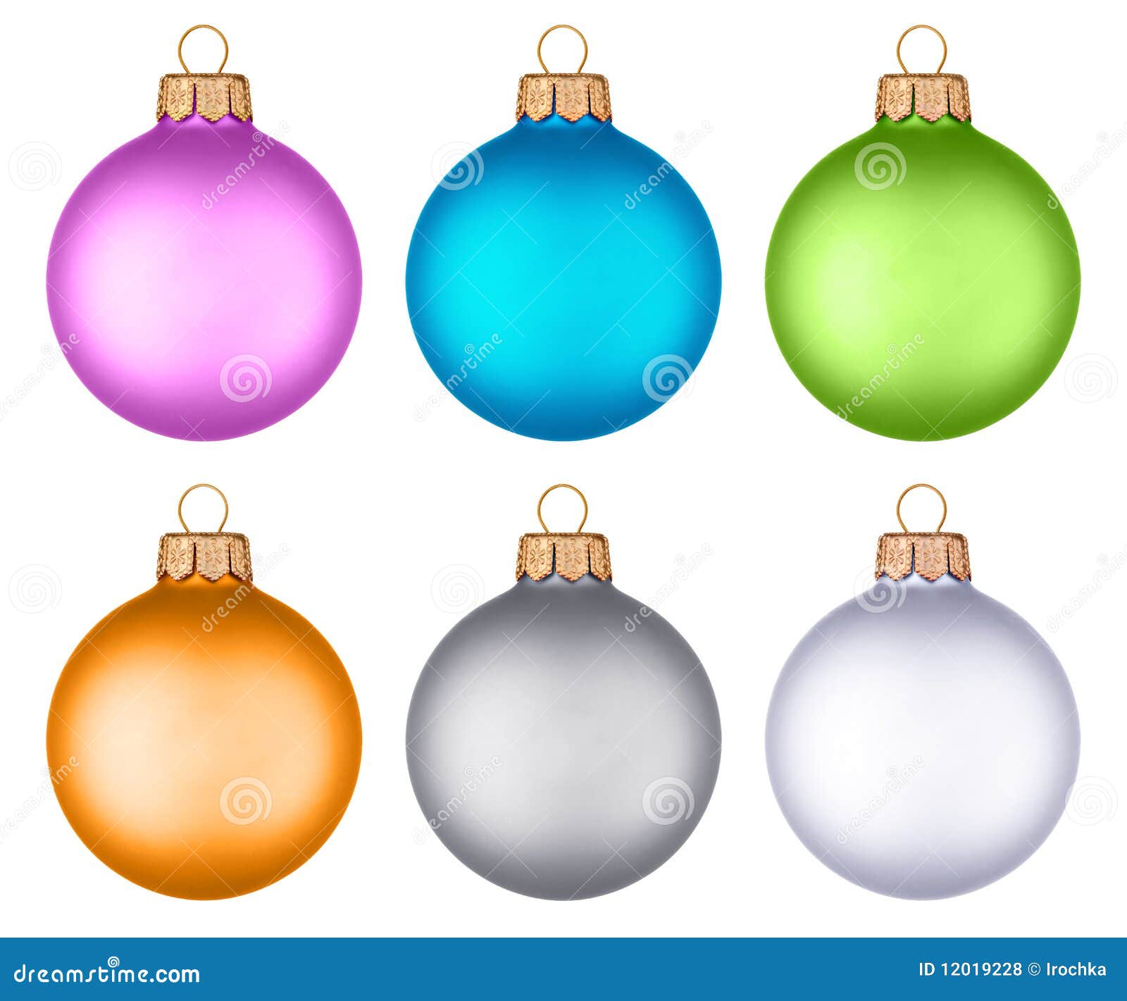 Different Colored Christmas Balls Hanging Stock Photo Image of gold
