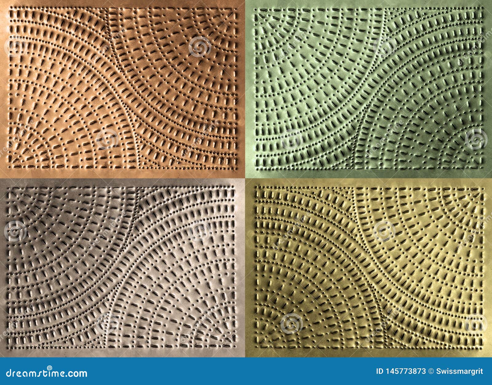 Different Colored Tin Ceiling Tiles Stock Image Image Of Shape
