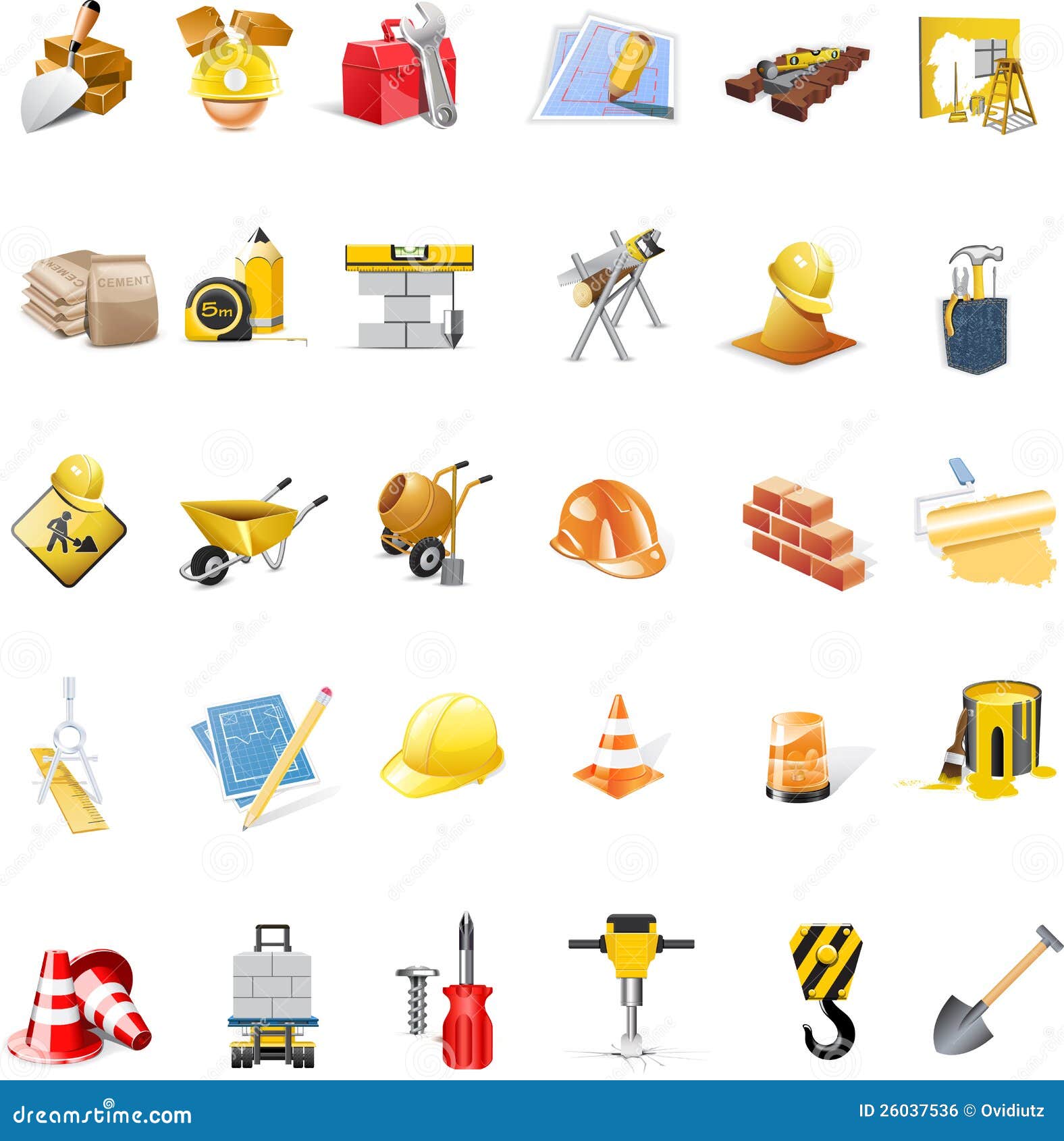 royalty free stock image: different construction tools