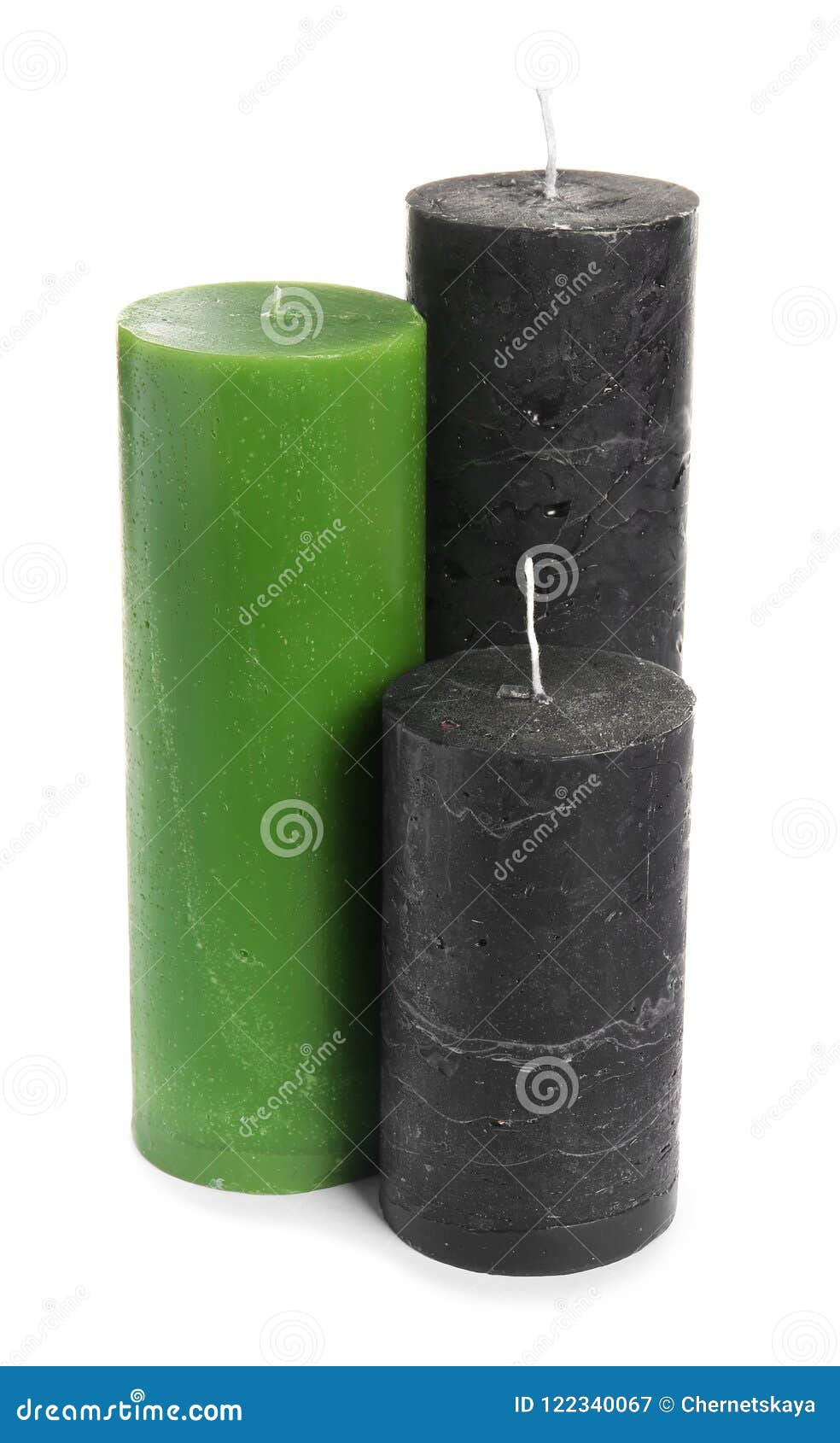 Different Decorative Wax Candles Stock Image Image of trendy, candles