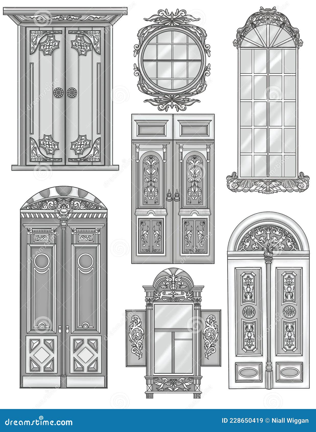 Collection interior doors Technical Drawing Classic interior doors   simple sketch for your design vector illustration icon door 23861593  Vector Art at Vecteezy