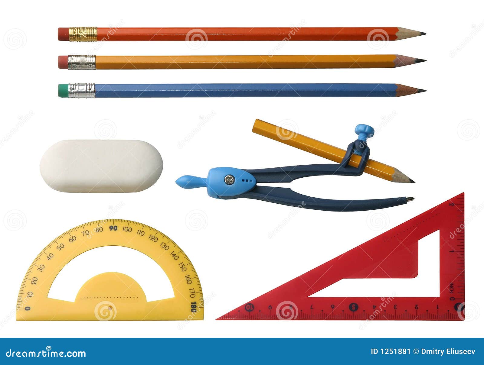 Different drawing tools stock image. Image of graphic - 1251881