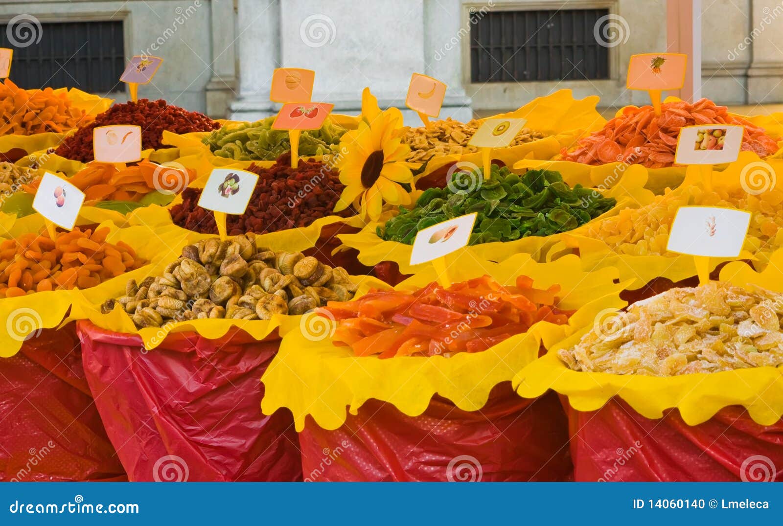 Different Dried Fruits in the Market Stock Photo Image of apricot, orange 14060140