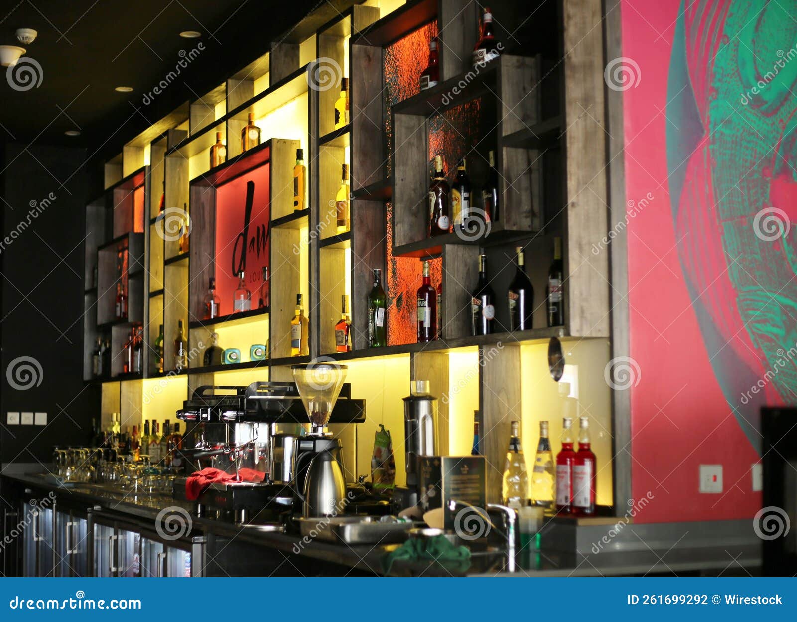 Different Drinks in the Bar Section in Tamarind Tree Hotel in Nairobi