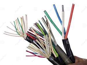 Different Electric Cables Stock Photo Image Of Twin 12590142