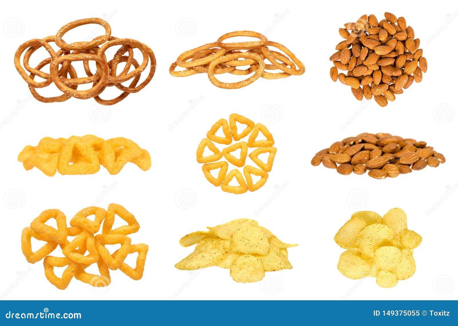Different Fast Food Snacks, Set and Collection Stock Image Image of