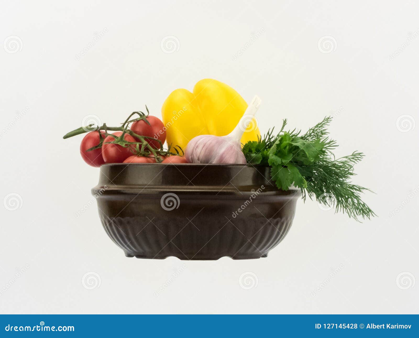 Vegetables in a Ceramic Bowl Stock Photo Image of ripe, ceramic