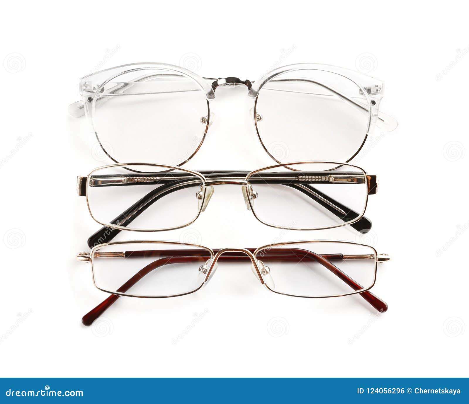 Different Glasses with Corrective Lenses Stock Photo Image of frame