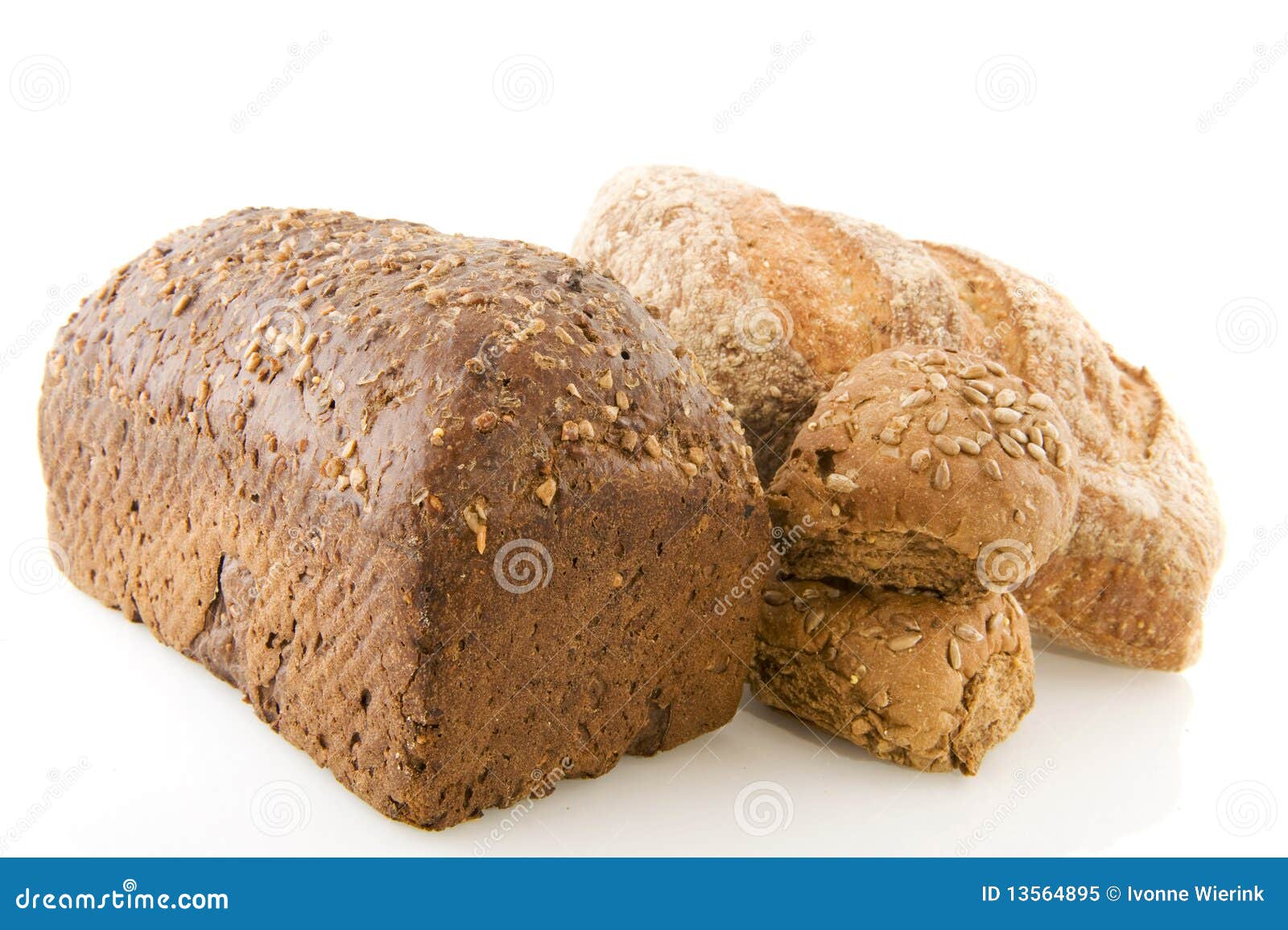 Different Healthy Brown Bread Stock Image Image of food, background