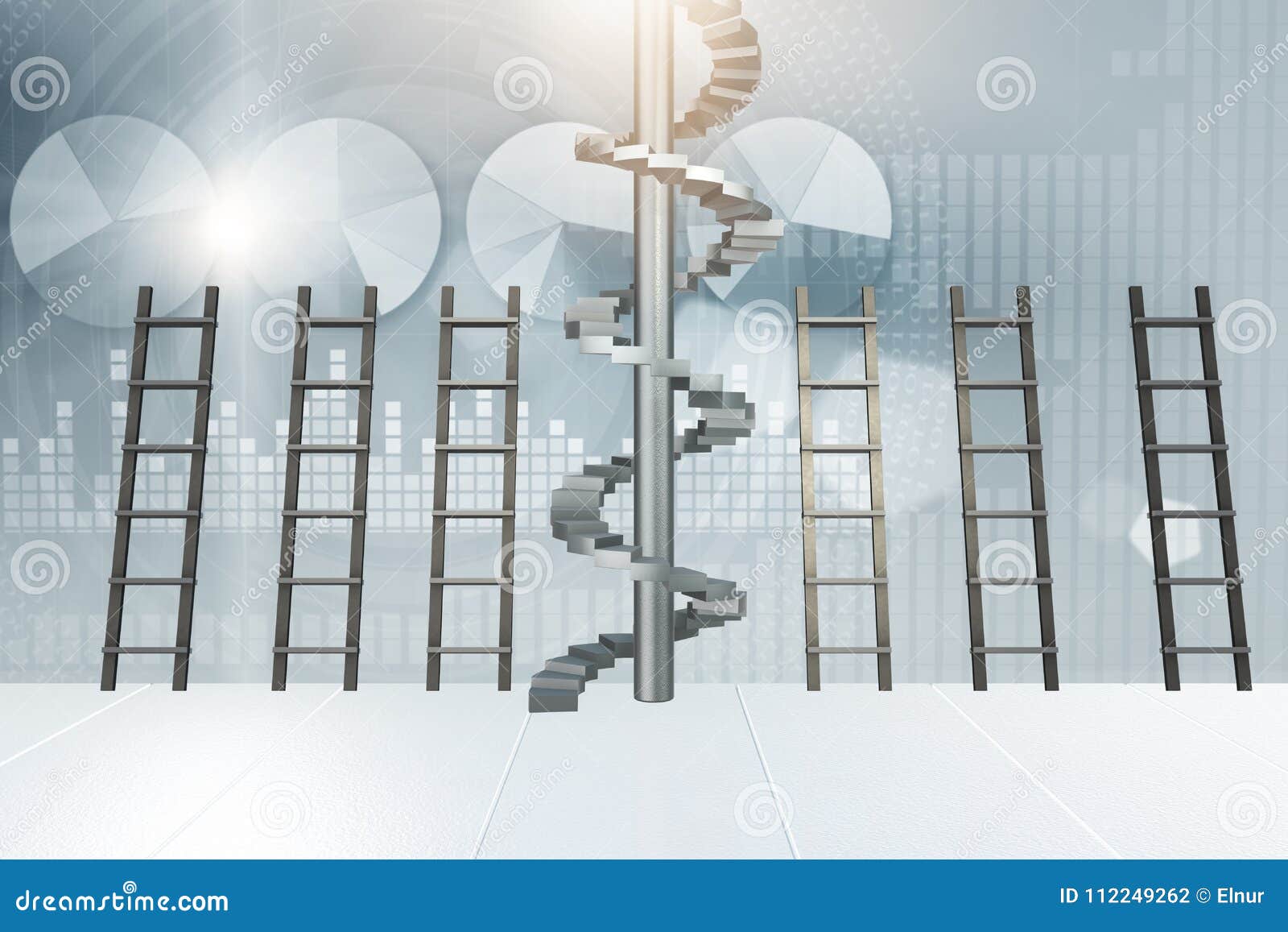 The Different Ladders in Career Progression Concept Stock Illustration Illustration of