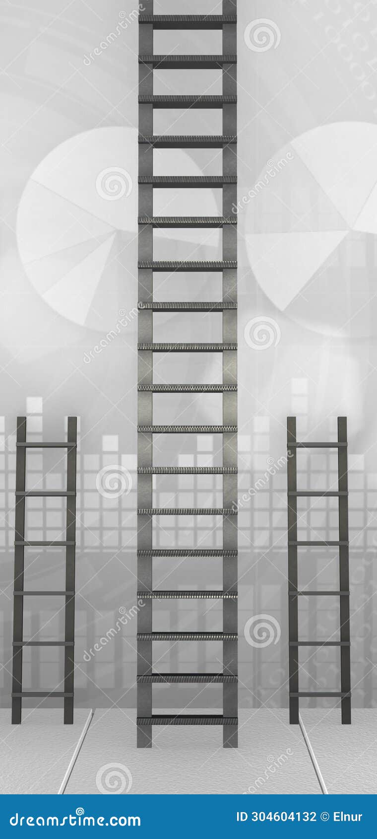 The Different Ladders in Career Progression Concept Stock Photo Image