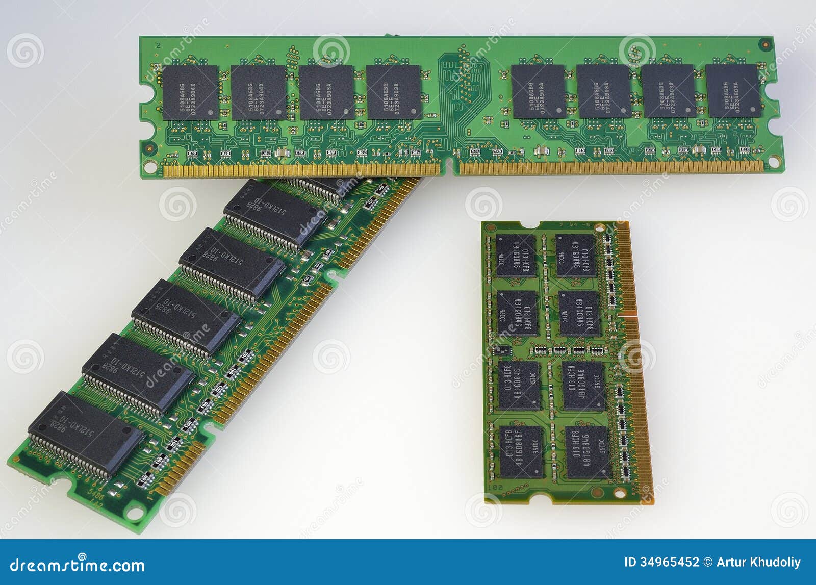 Different main memory stock photo. Image of electronic  