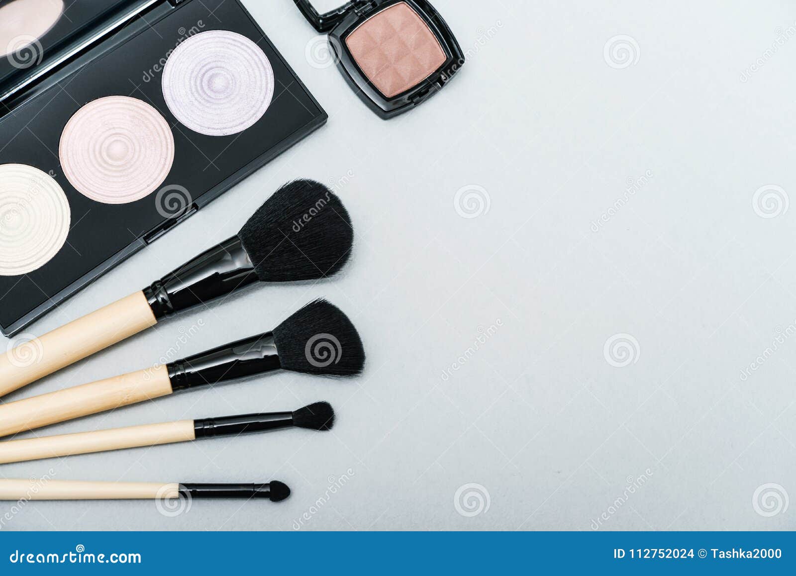 Different Makeup Brushes And Cosmetics Stock Photo Image Of Fashion