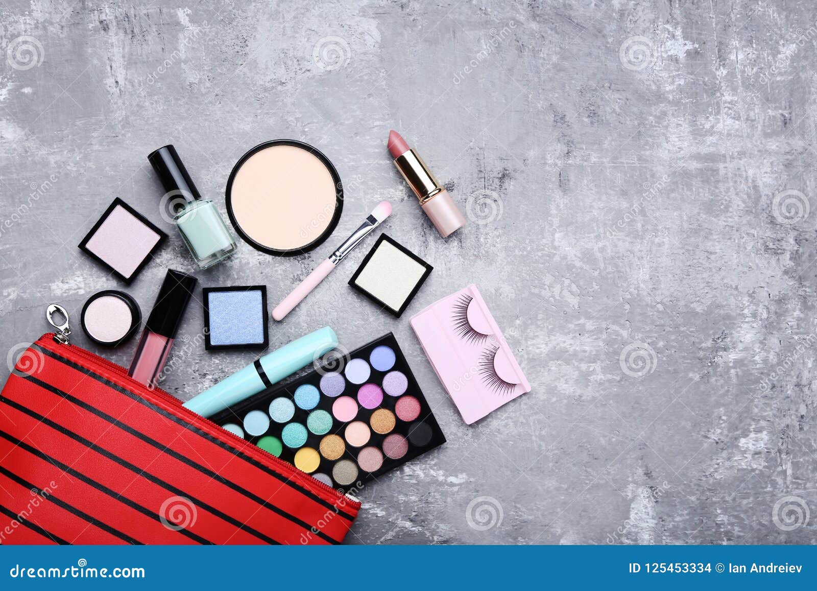Makeup cosmetics stock photo. Image of makeup, blush 125453334