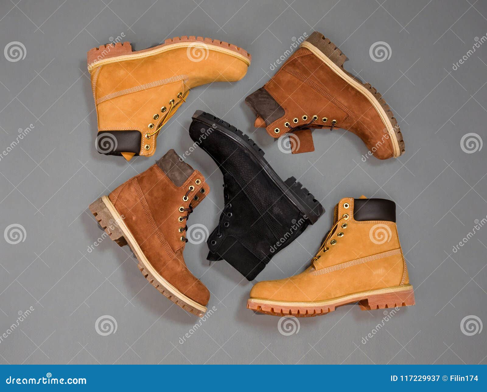 Different male shoes stock image. Image of footgear - 117229937