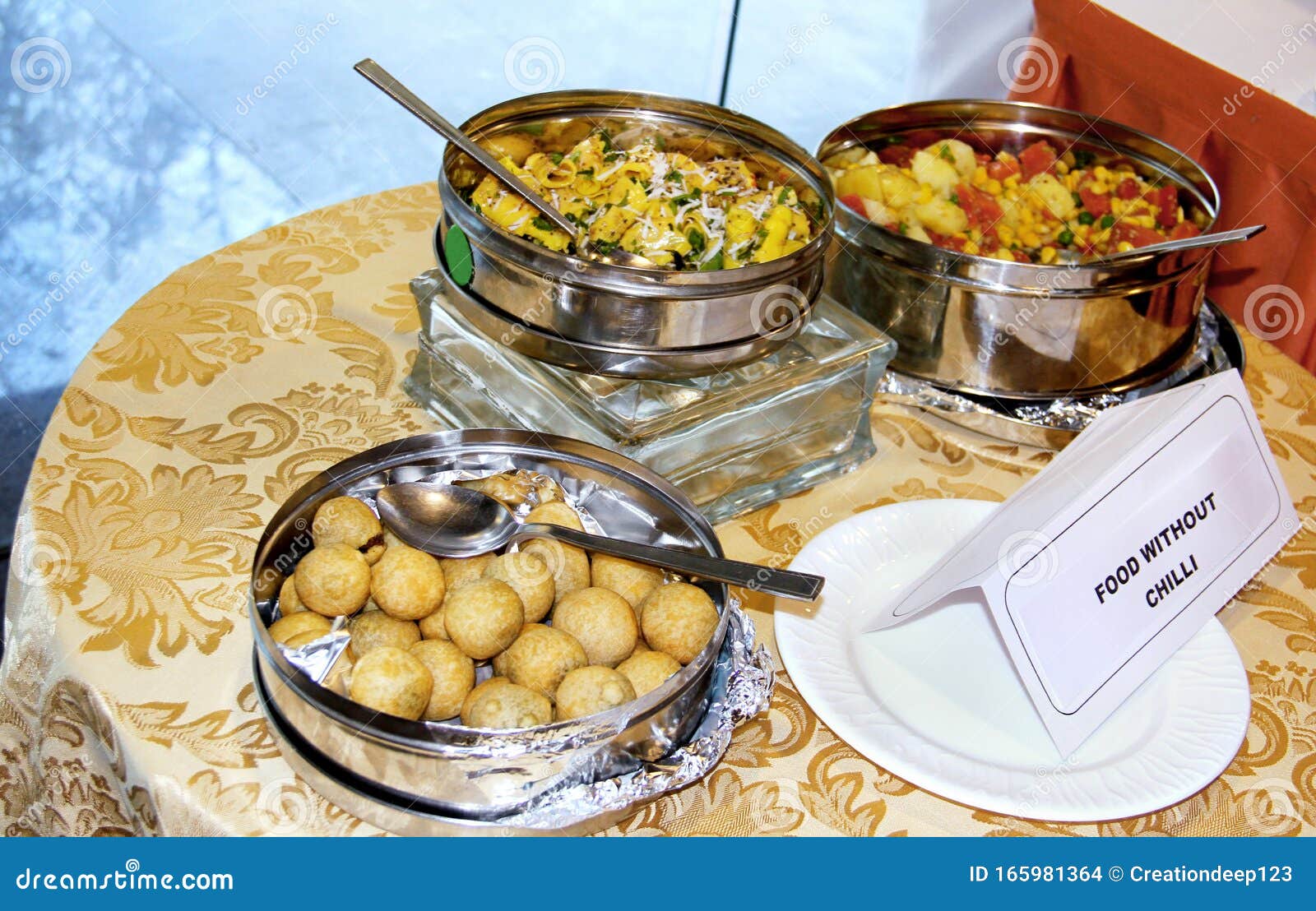 Different Meals for the Guests on the Wedding Table Stock Photo - Image