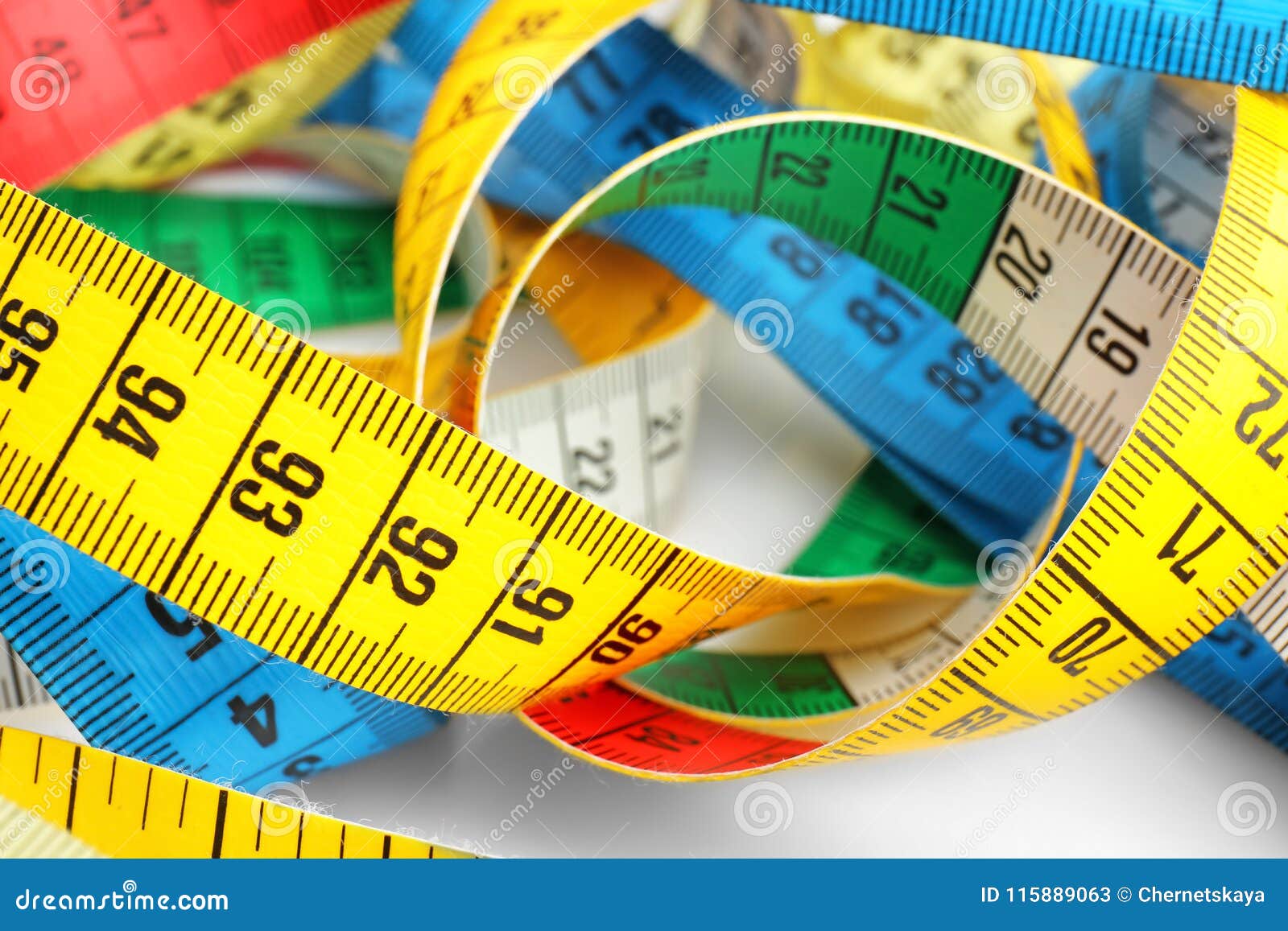 Different Measuring Tapes, Closeup Stock Image Image of centimeter
