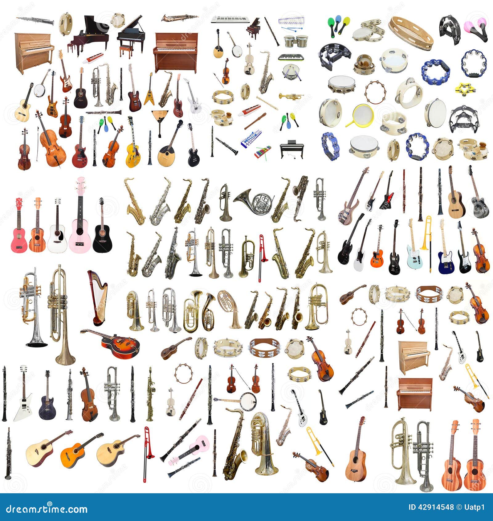 different music instruments