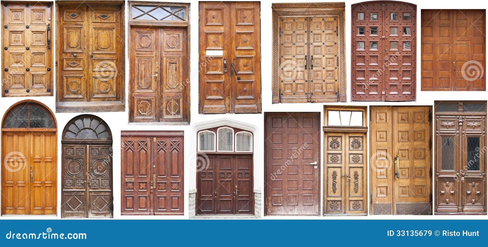 Different Old Style Doors Stock Image Image Of Hinge 33135679