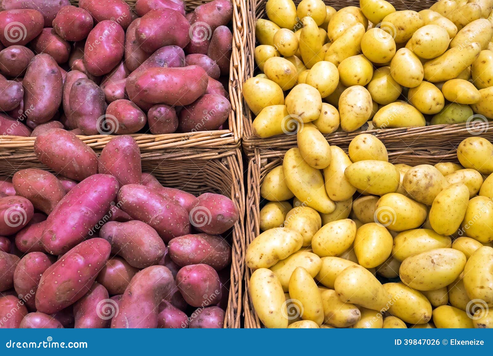 Different Potatoes for Sale Stock Photo Image of choice, food 39847026