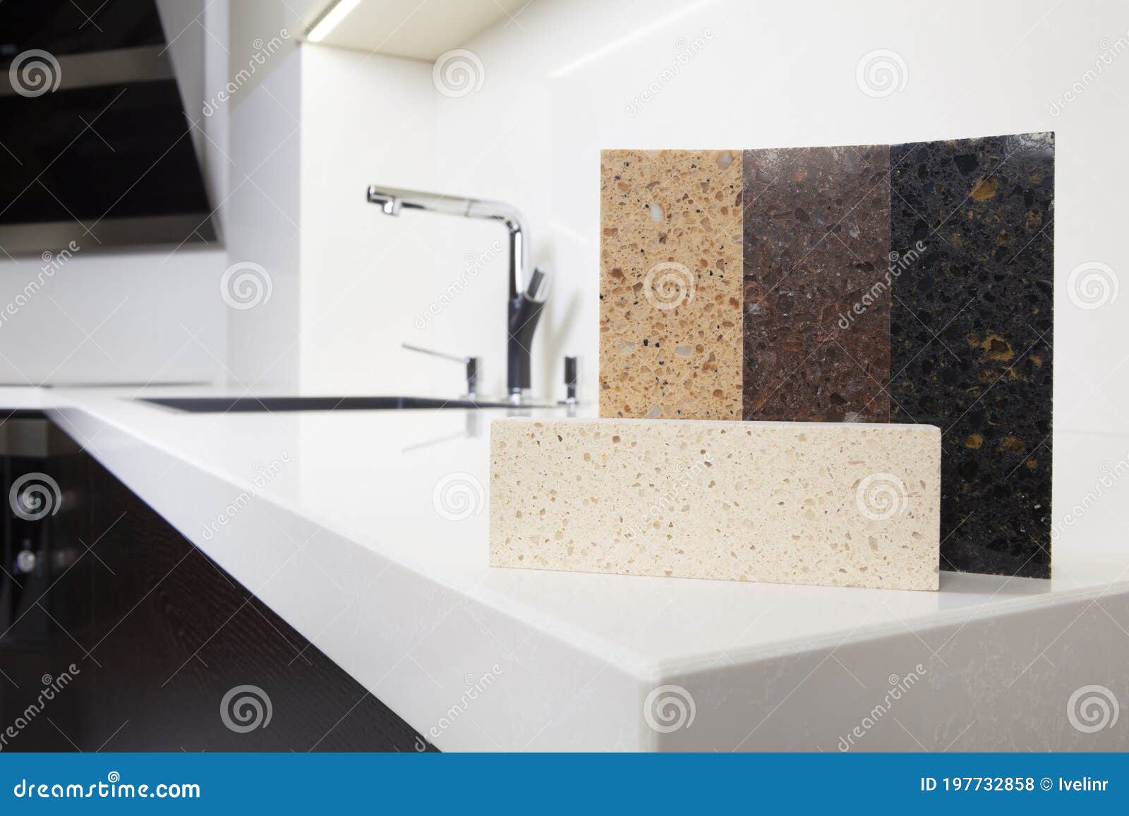 different quartz kitchen counter top samples