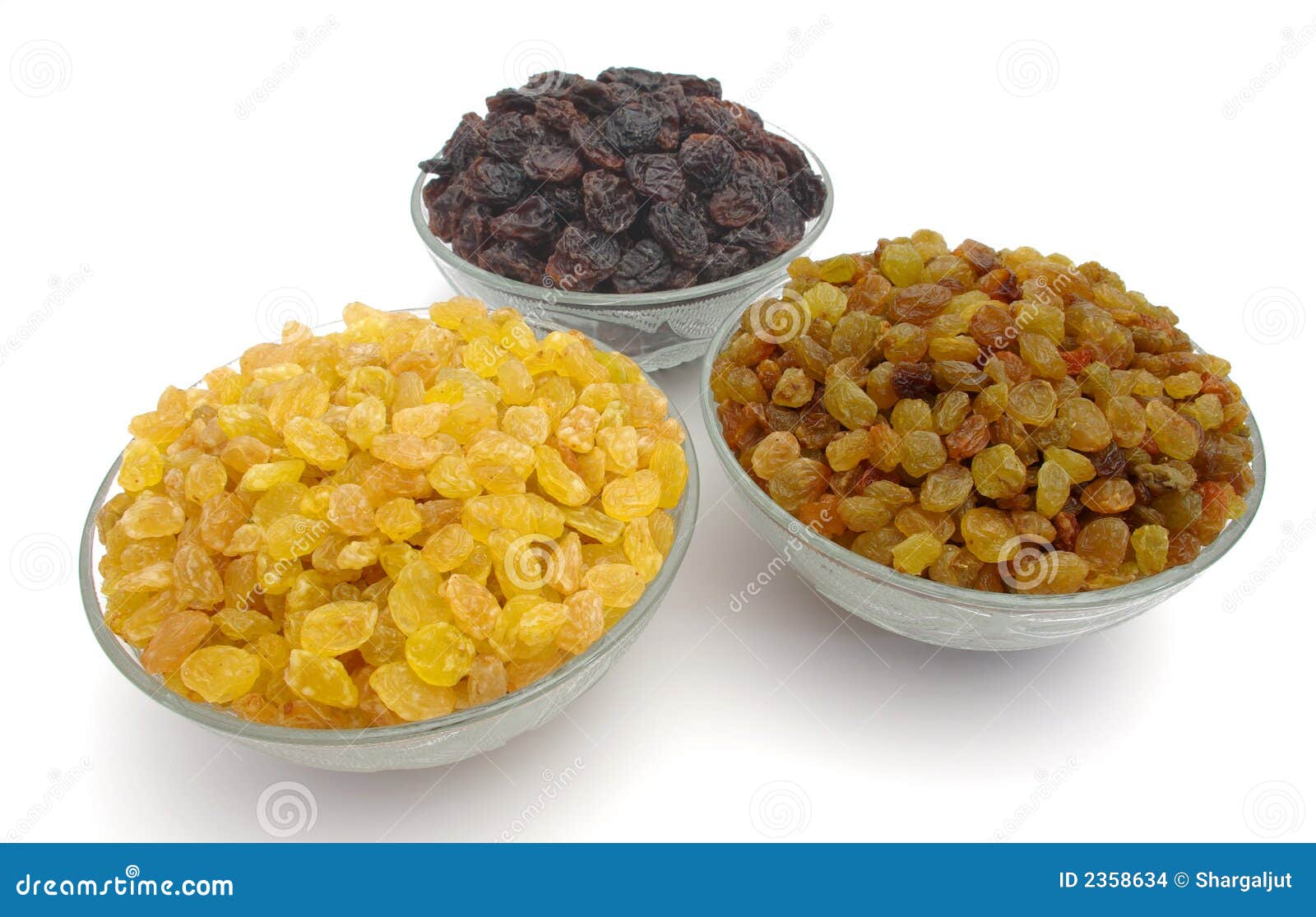 Different Raisins Stock Images - Image: 2358634