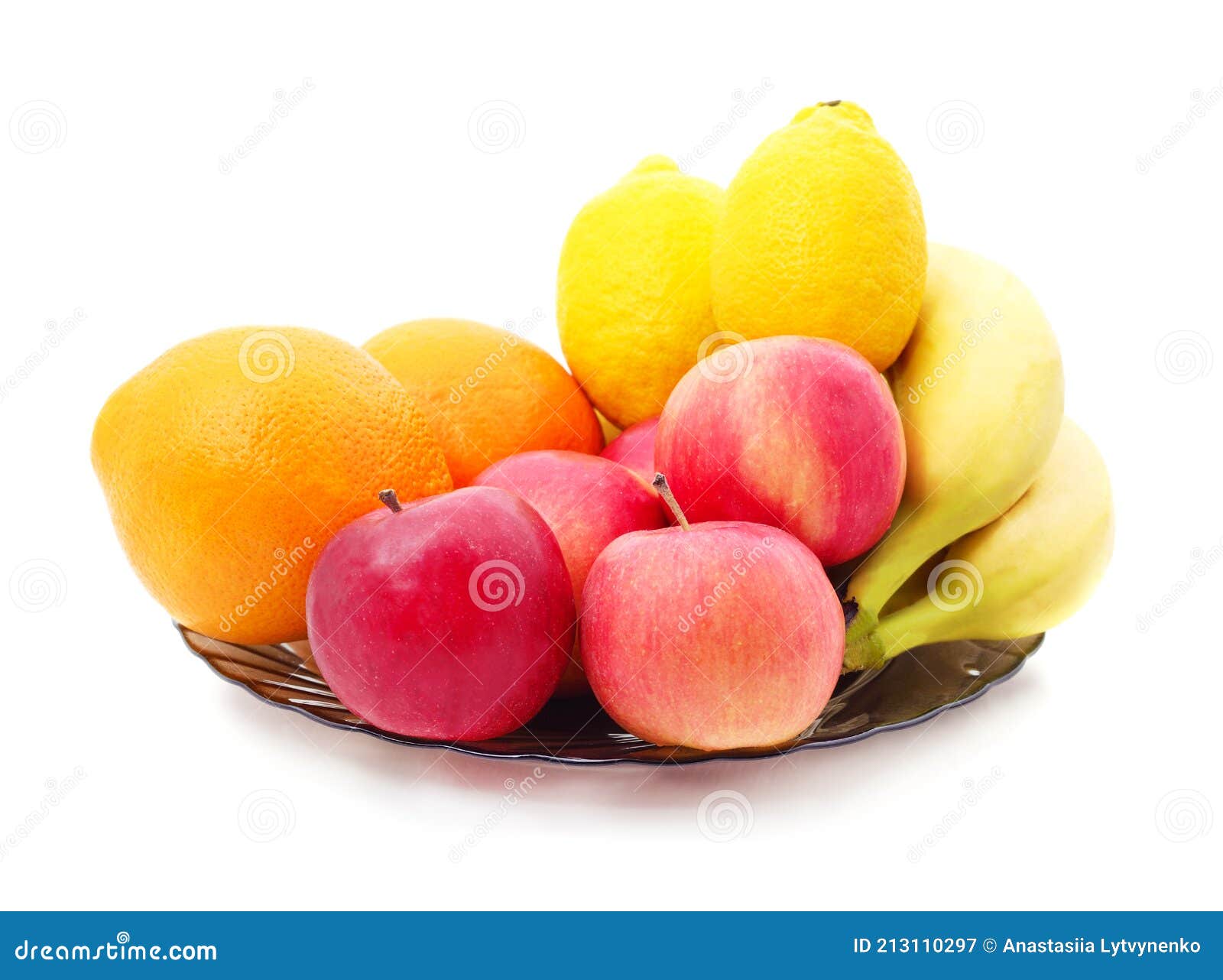 Different Ripe Fruits on a Bowl Stock Image Image of grape, orange