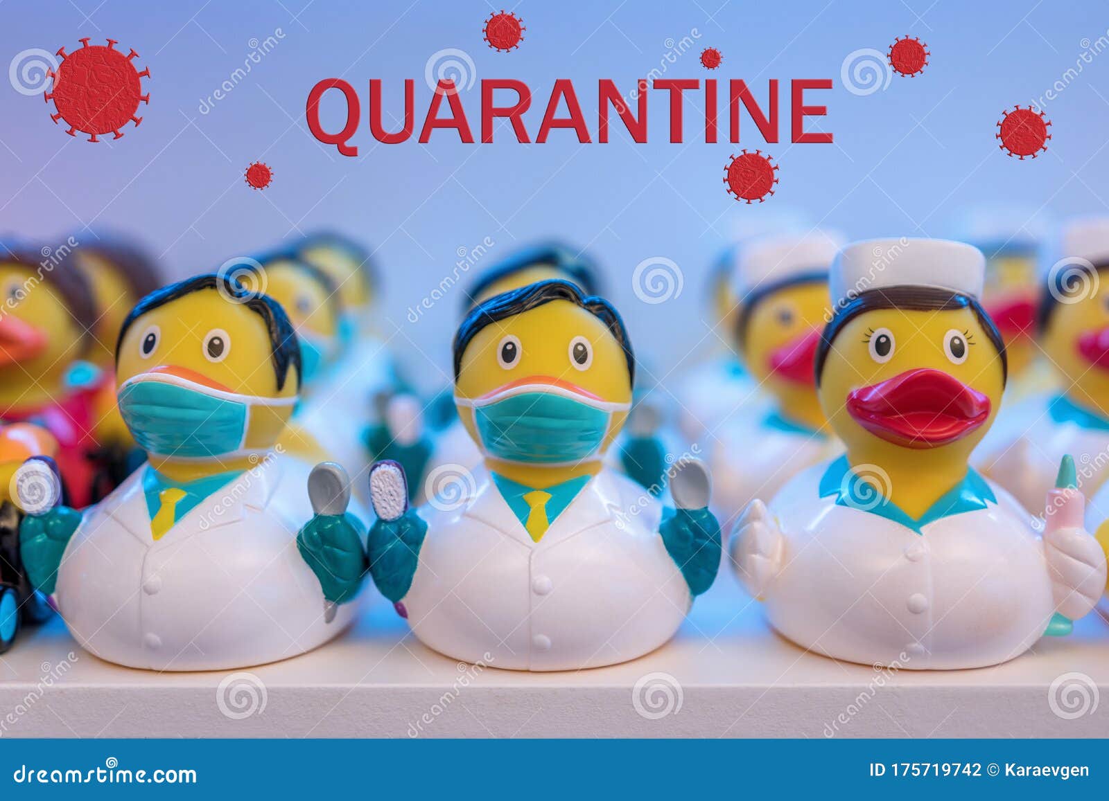 duck art 5 pack corona ducks fun greeting card covid duck Funny Quarantined & Social Distancing Card